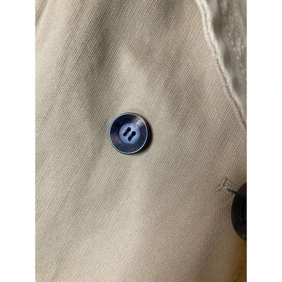 MNG Mango beige double breasted cotton jacket sz M - Picture 8 of 15